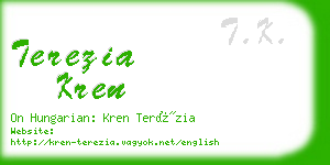 terezia kren business card